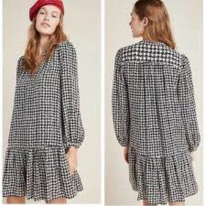 Anthropologie Margaret Houndstooth Tunic Dress